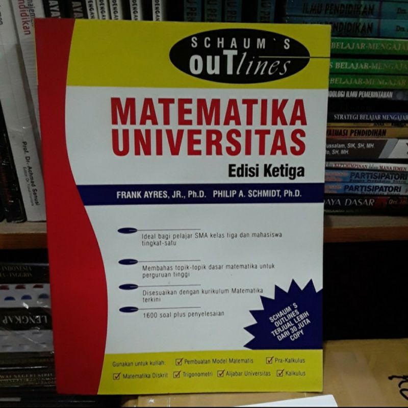 Matematika umiversitas edisi ketiga by Schaum's outlines