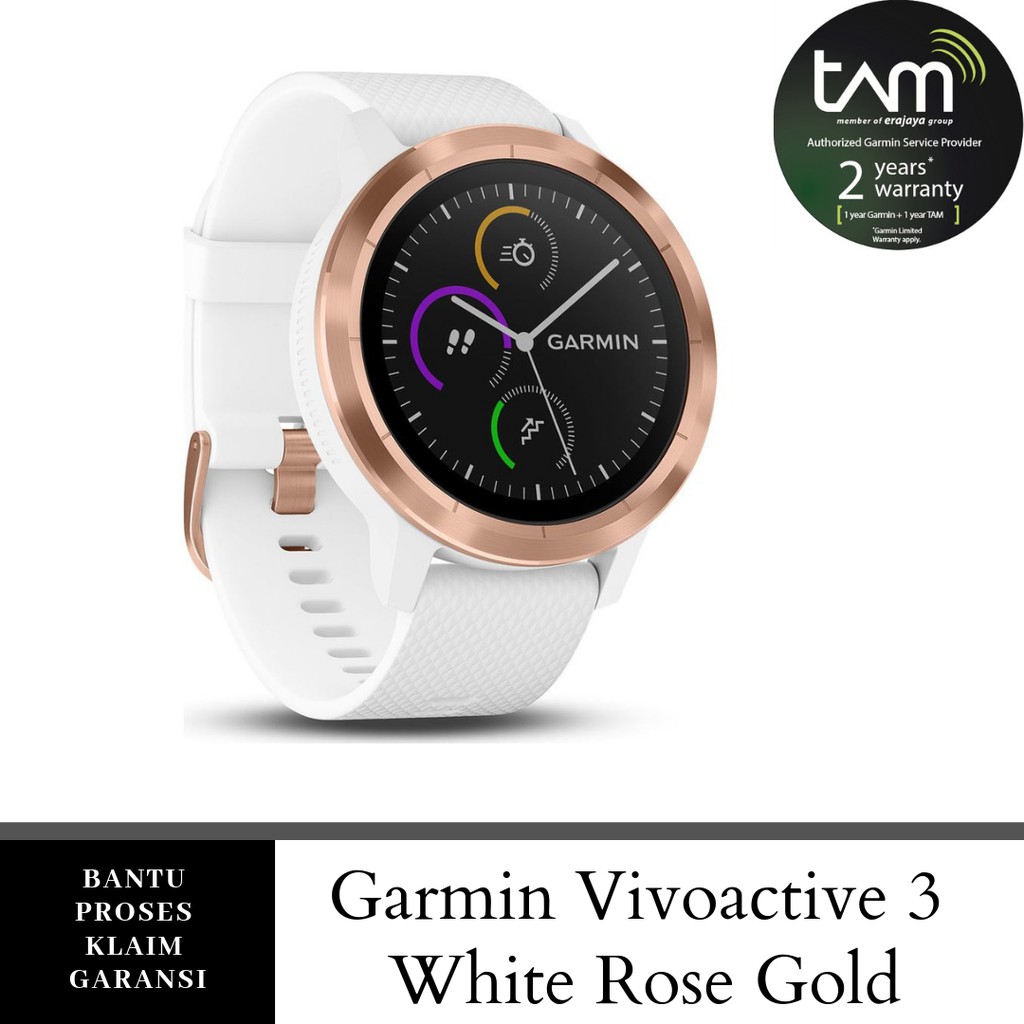 garmin vivoactive 3 gold rose
