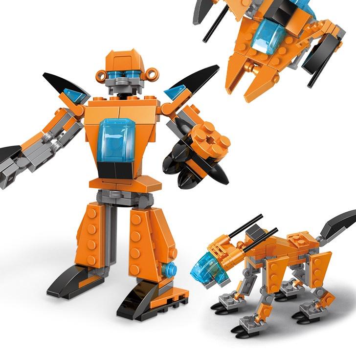 Terbaru.. Lego Transformer Mainan Balok Edukasi Karakter Kartun Mainan Balok DIY 3D Puzzle Brick Min