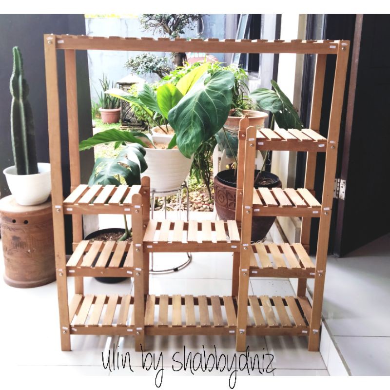Rak kayu ulin model terbaru