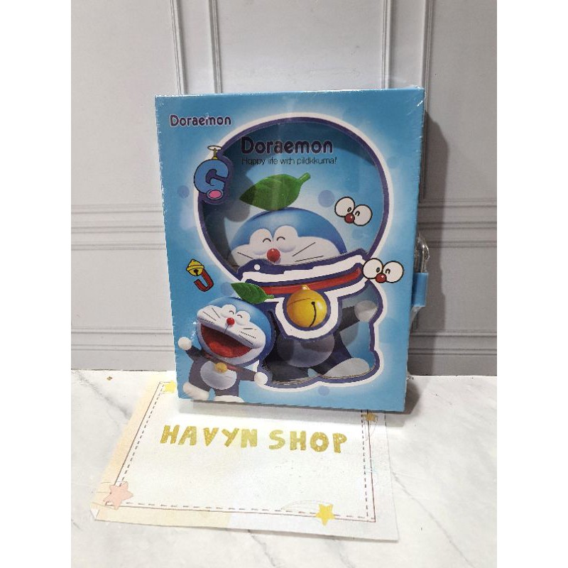 diary ada GEMBOK/diary anak/buku harian/buku catatan-Doraemon