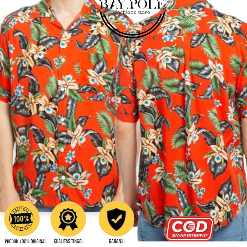 kemeja hawai unisex / kemeja casual pria erigo original