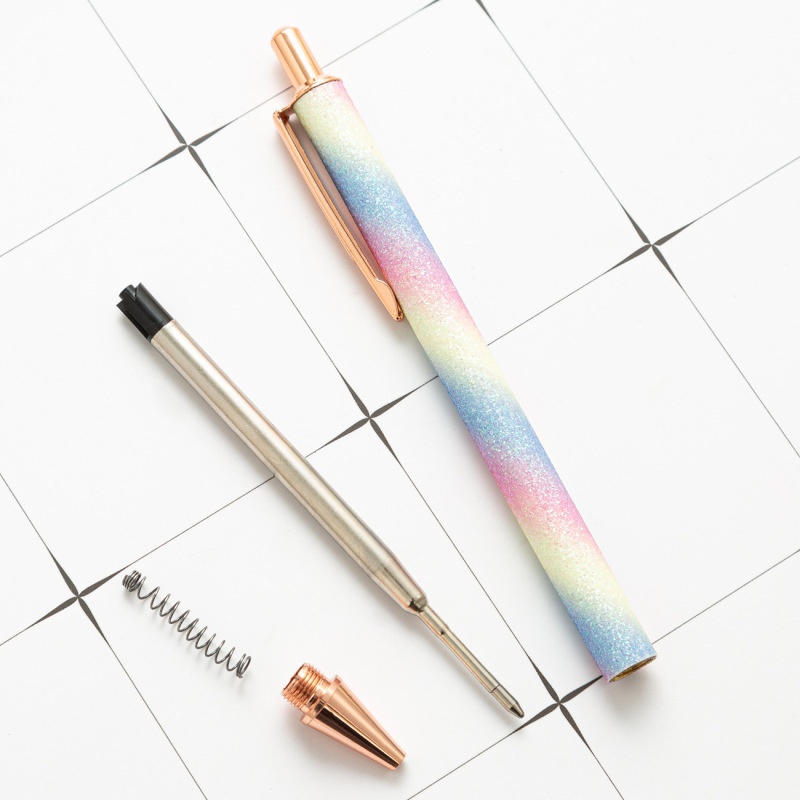 Metallic Colorful Glitter Pens For School / Office