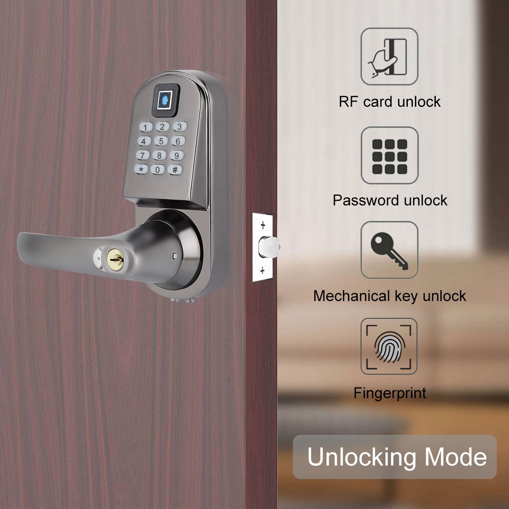 S200 Kunci  Pintu  Sidik Jari Anti  Maling  dengan Password 