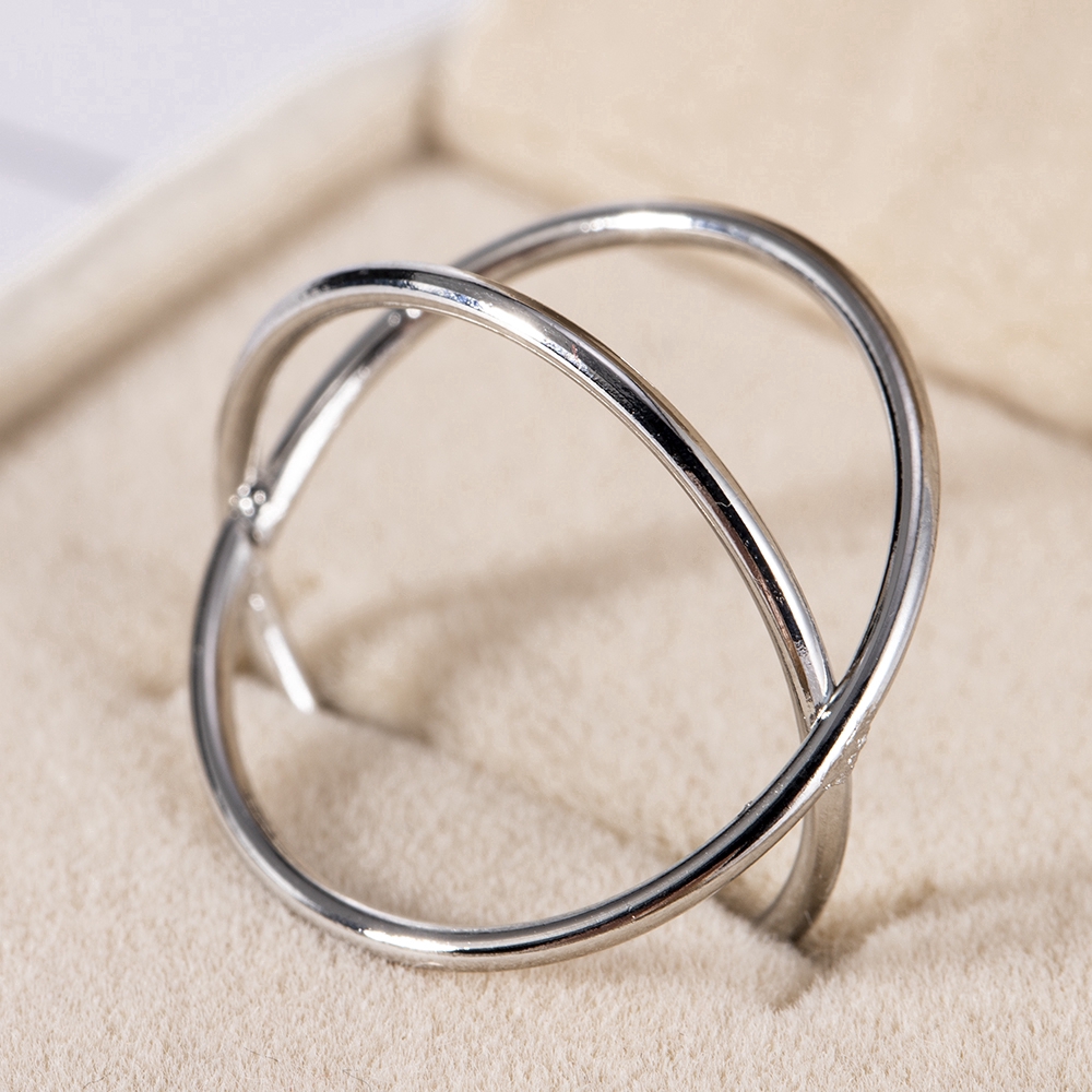 【COD Tangding】X Cross Stereoscopic Hollowed-up Ring with Joint Forefinger Tail Ring