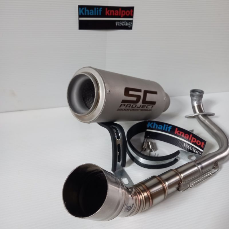 knalpot Sc project Sandblas Beat Genio scoopy Mio sporty Vario Fs