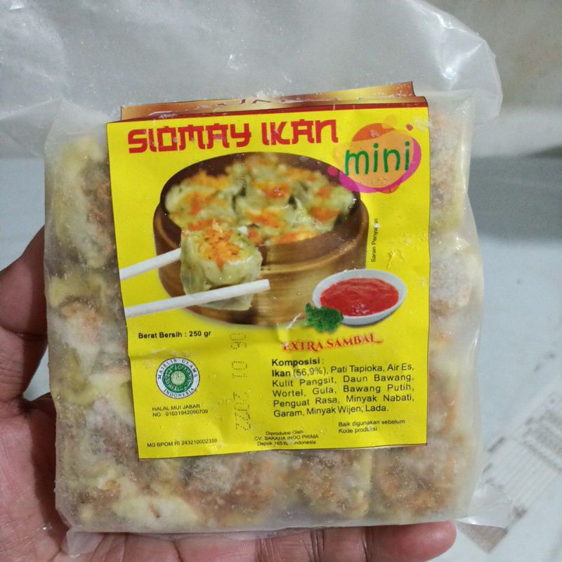 Jual Siomay Ikan Mini Shumai Dimsum Olahan Ikan Frozen Food