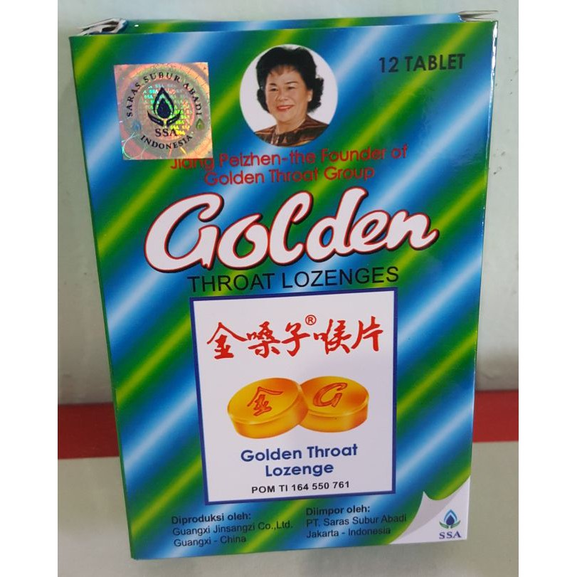 Permen Golden Throath 12  Tablet Permen Batuk Pelega Tenggorokan Golden Trut