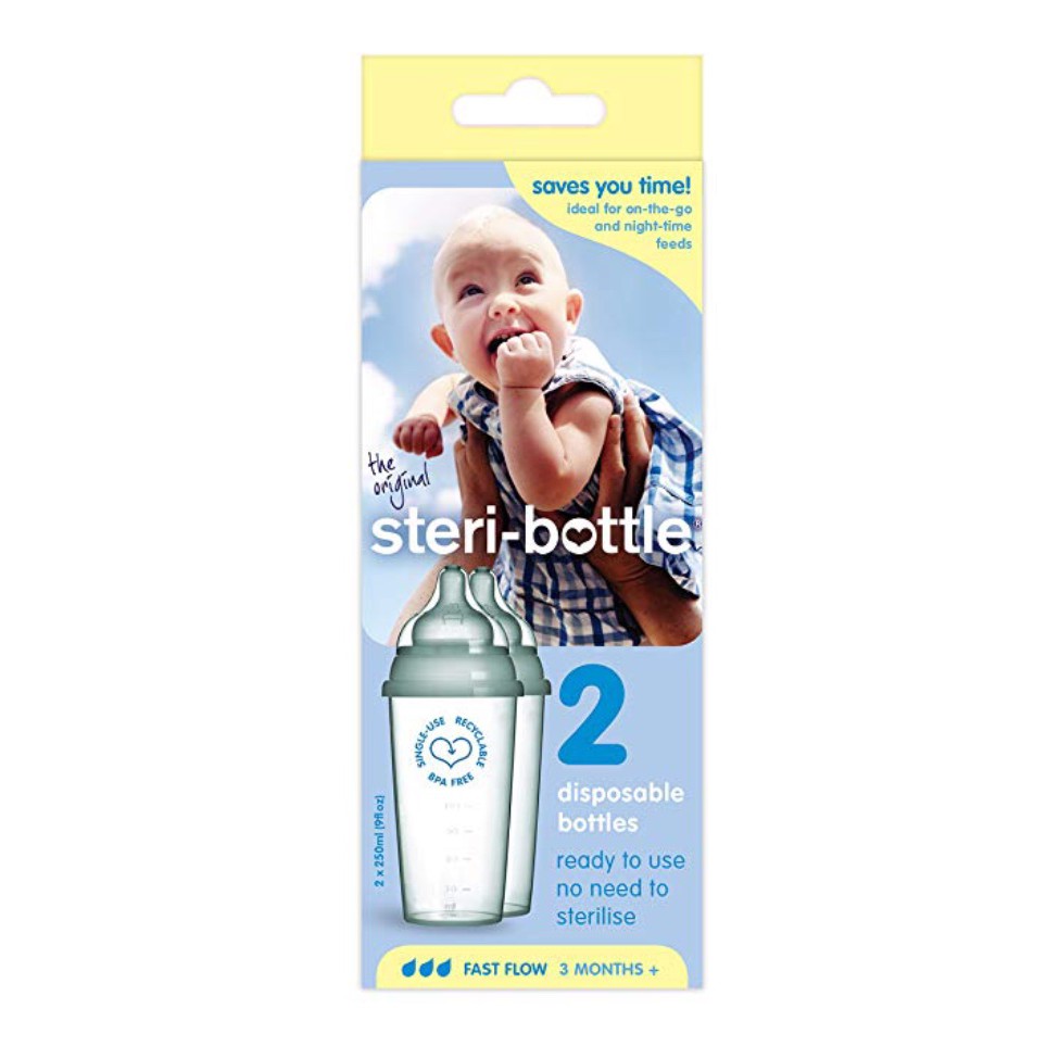 Steri Bottle - Disposable Bottle 250ml (isi 2pcs)