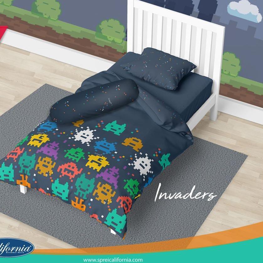 Terbaru  Sprei California Invaders - Ukuran 120x200 (Single) . . .