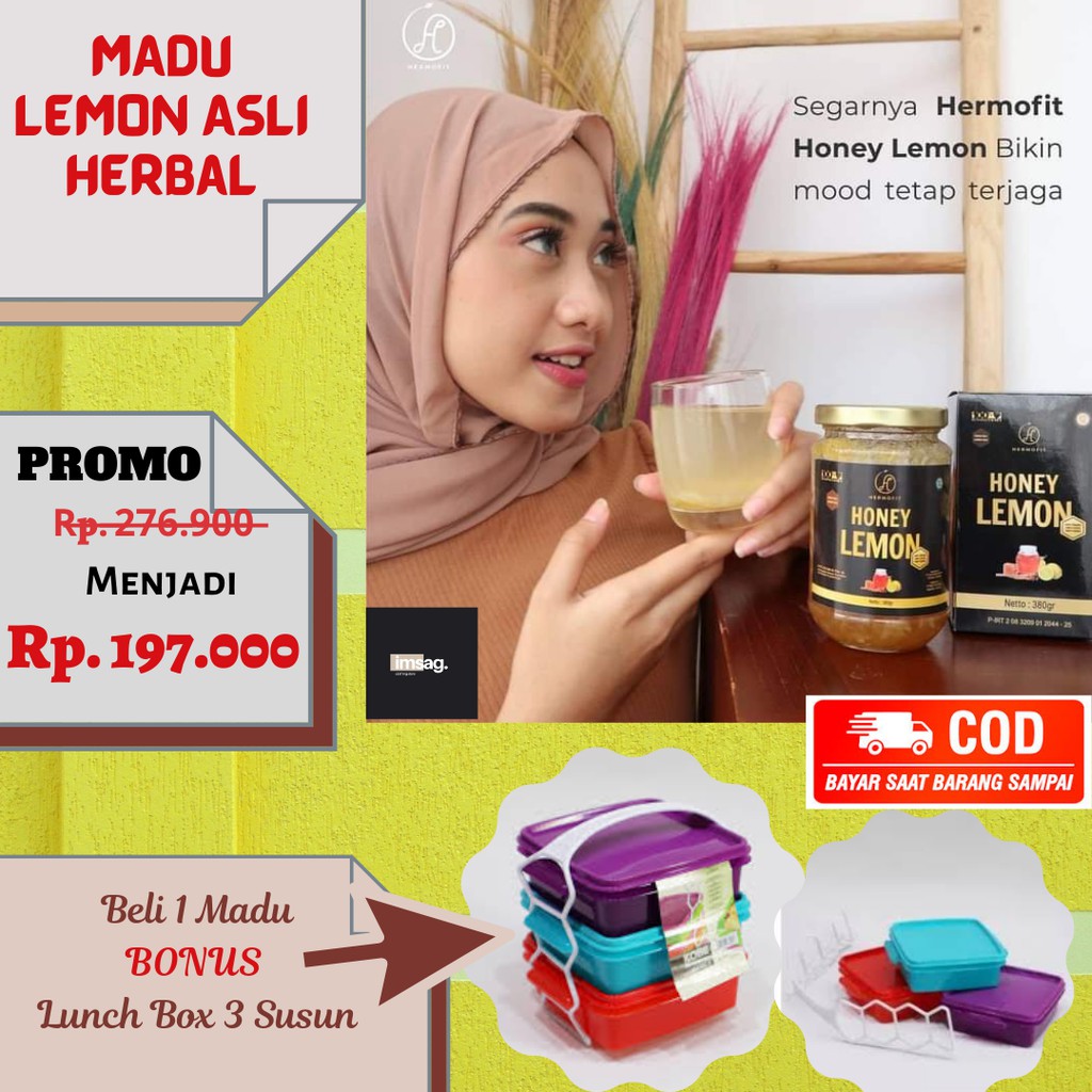

Hermofit Madu Lemon Bonus Lunch Box 3 susun