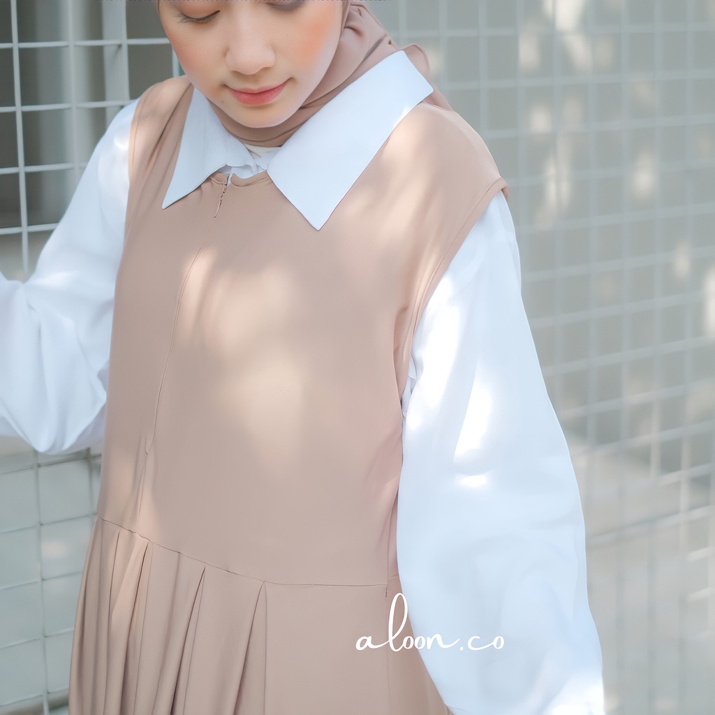 Ranne Inner Dress Jersey Premium Tanpa Lengan Busui Friendly – Basic Iner Gamis Polos