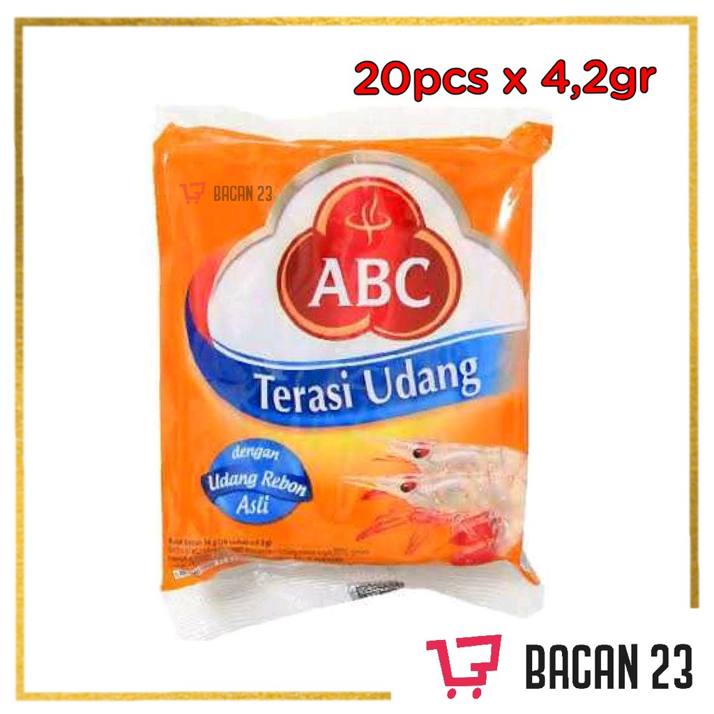 Terasi Udang ABC Sachet Pack (20pcs x 4,2gr) / Terasi Saset / Bacan 23 - Bacan23