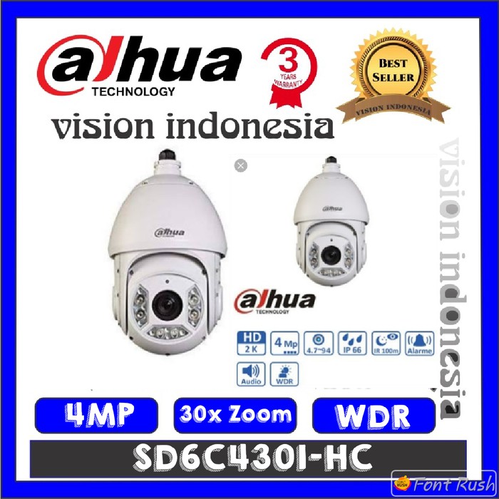 DAHUA PTZ ANALOG HDCVI 4MP SD6C430I-HC / 30X ZOOM
