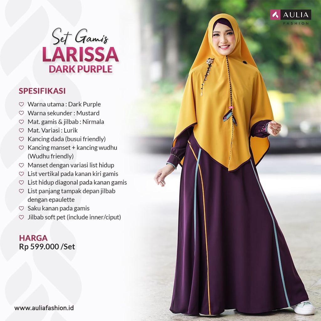 GAMIS SET LARISSA DARK PURPLE