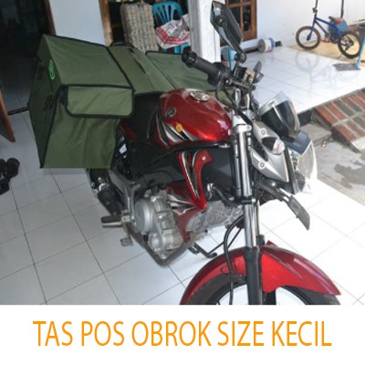 TPOS TasPos Tas Motor Kecil Hitam Tas Obrok Kecil Hitam Tas Kurir Kecil Tas Pos - KECIL