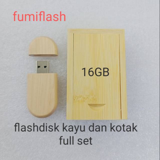 Flashdisk usb kayu 16gb real