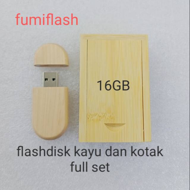 Flashdisk usb kayu 16gb real