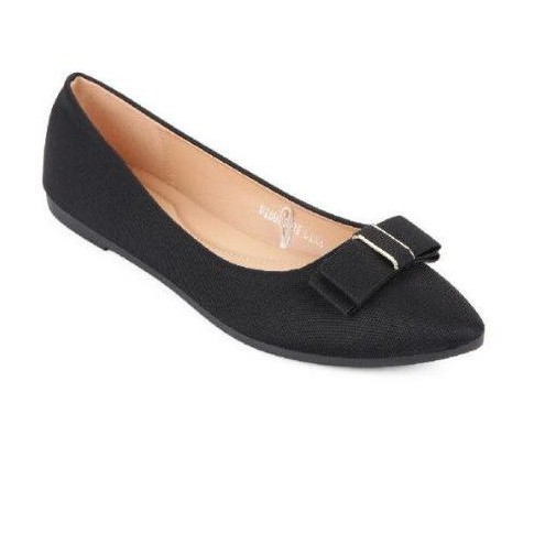 Sepatu Flat Wanita St.Yves Ballerina Buckle Ribbon
