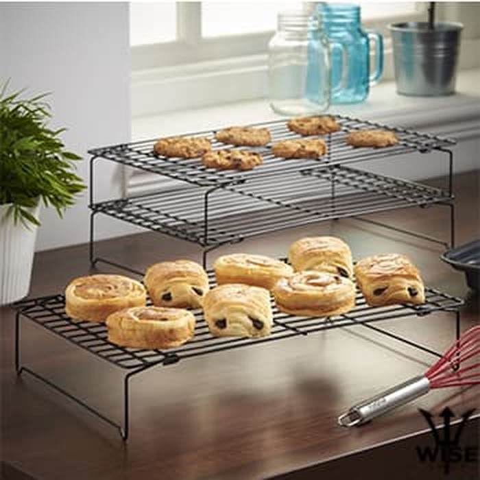 Rak Pendingin kue kering / cake kue tingkat 3 susun penyimpan kue