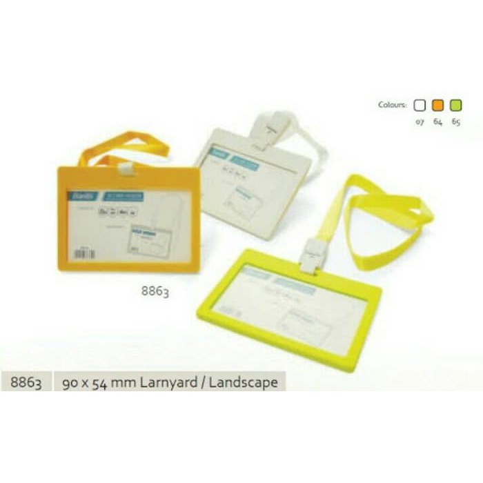 

ID CARD holder/tempat kartu + tali lanyard Bantex elegant