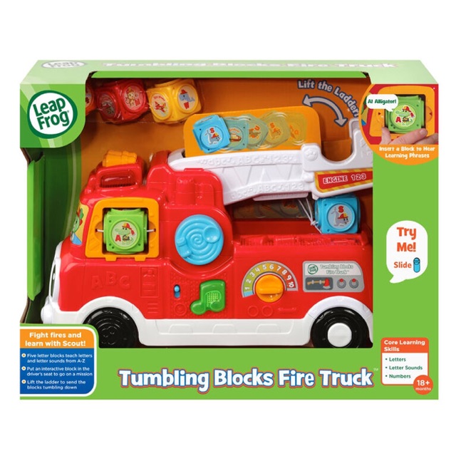 LeapFrog Leap Frog Tumbling Block Fire Truck