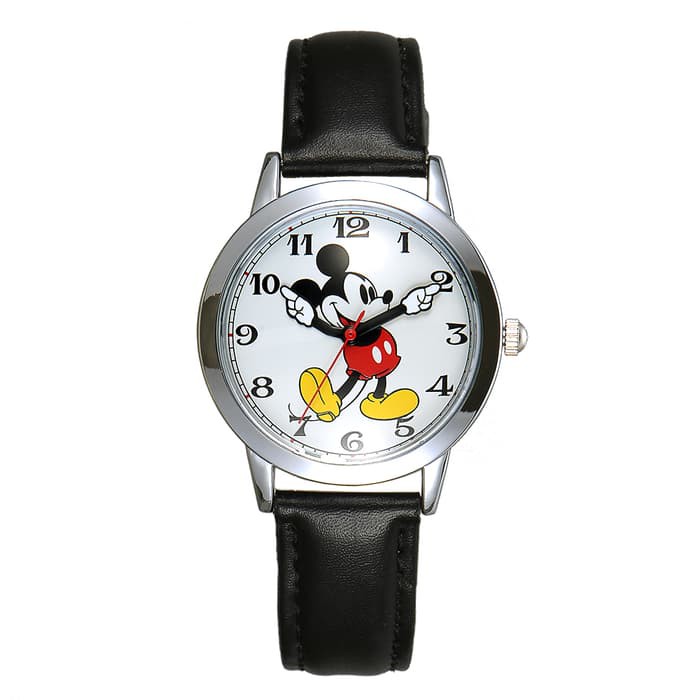 Disney MS11027-B Mickey Mouse Classic Jam Tangan Wanita ORIGINAL Hitam
