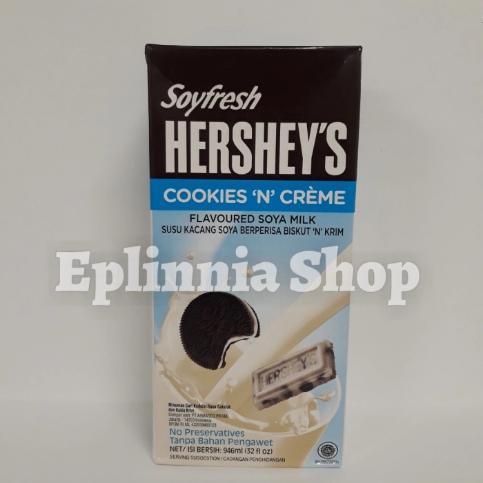 

Soy Fresh Hershey's Hersheys Cookies N Creme Flavored Soya Milk 946 ml