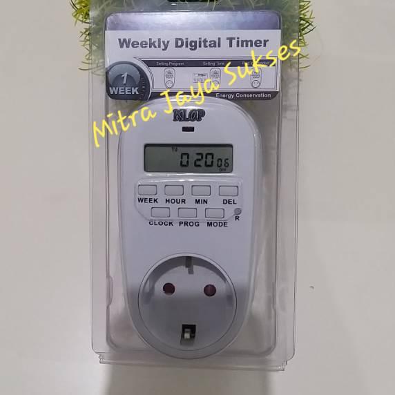 ✶ Colokan Timer Listrik Klop Stop Kontak Timer ➽