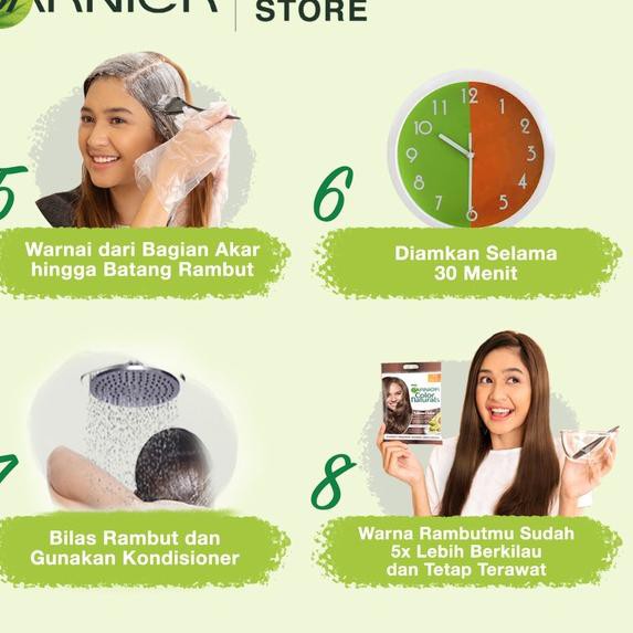 [KODE BARU 84] Garnier Color Naturals Hair Color - 6.62 Cranberry Red (Cat / Pewarna Rambut Permanen
