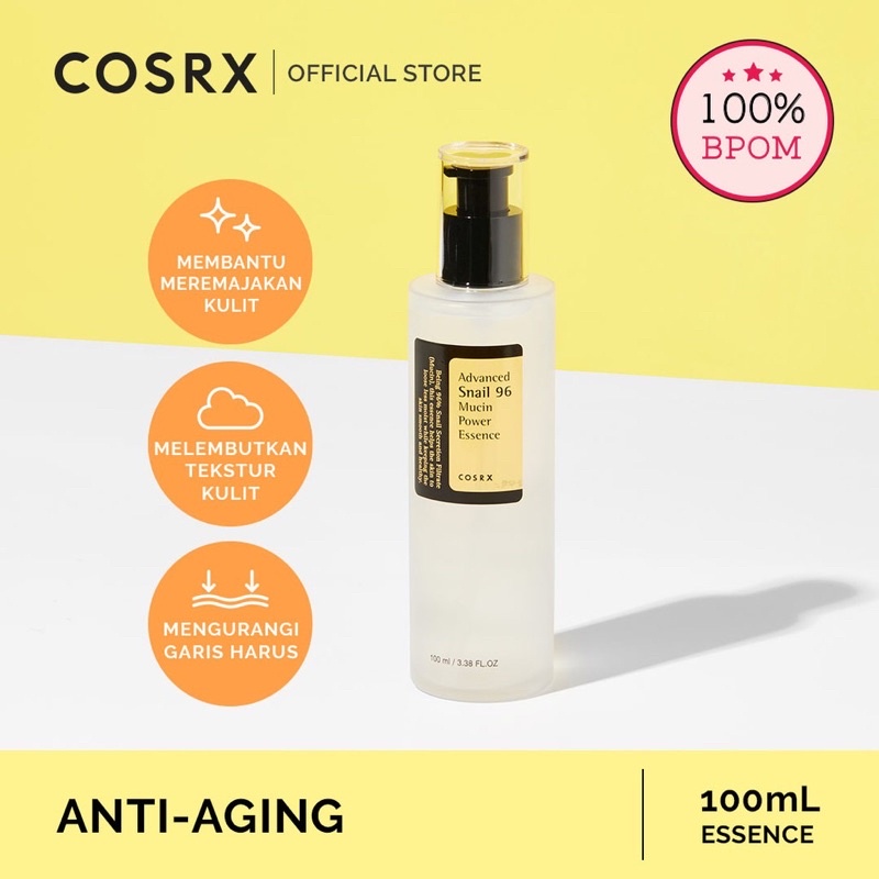 COSRX Advanced Snail Mucin 96 Power Essence 100ml - Esens Lendir Siput