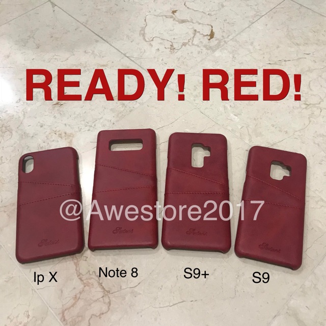 Leather Case Card Casing Kulit Iphone 6 6+ 7 7+ 8 8+ X XS XR 11Pro 11 Pro Max Note 9 10 10+ S9 S9+