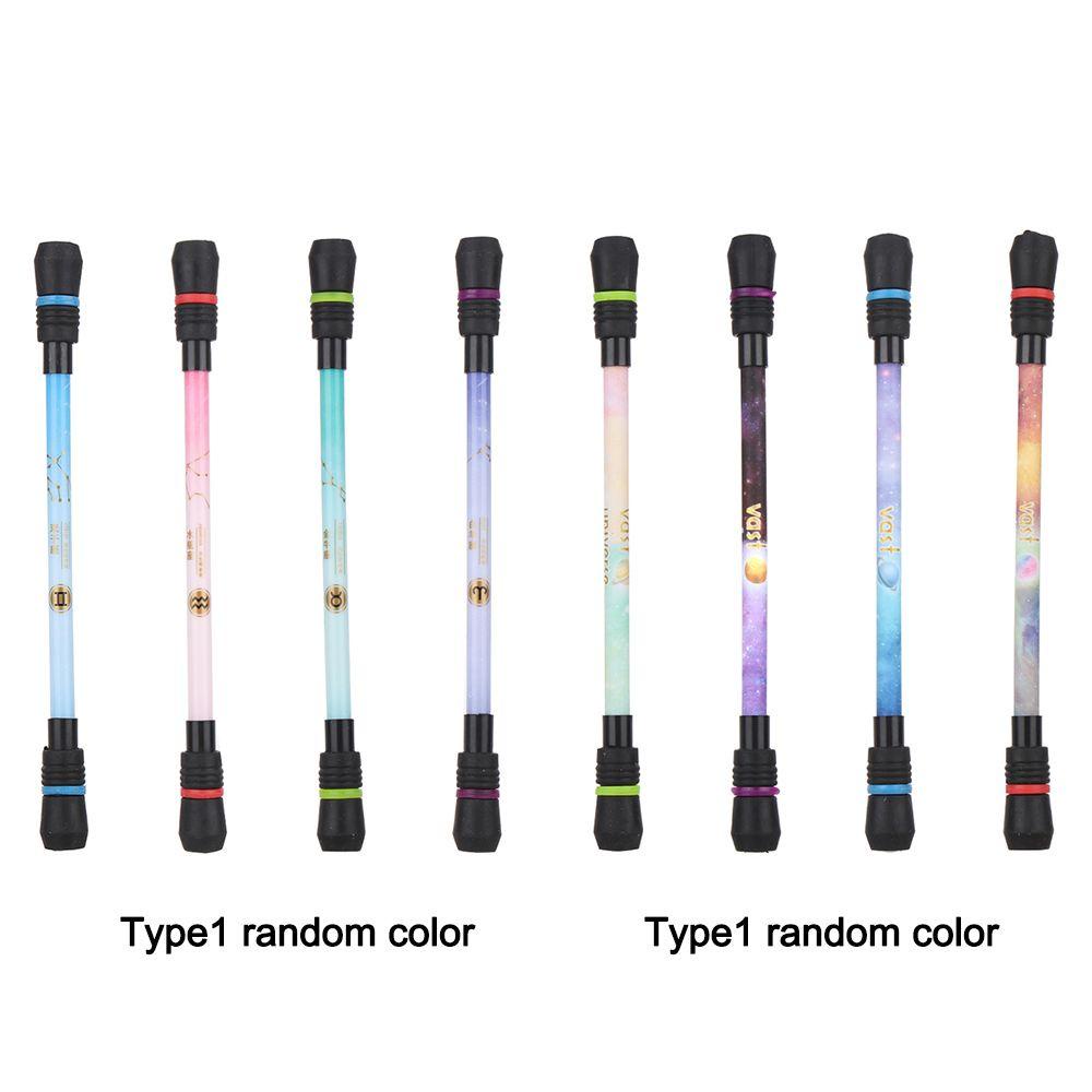 Populer Berputar Pena Gaming Langit Berbintang Novelty Jari Pereda Tekanan Anti-Selip Non Slip Gel Pulpen