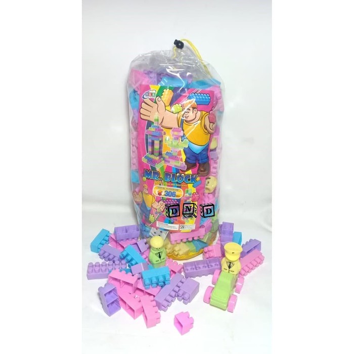 MAINAN EDUKASI ANAK - MR BLOCK LEGO DUPLO MOBIL CAR FIGURE 306 PCS BY AGEN MAINAN - AM 1218