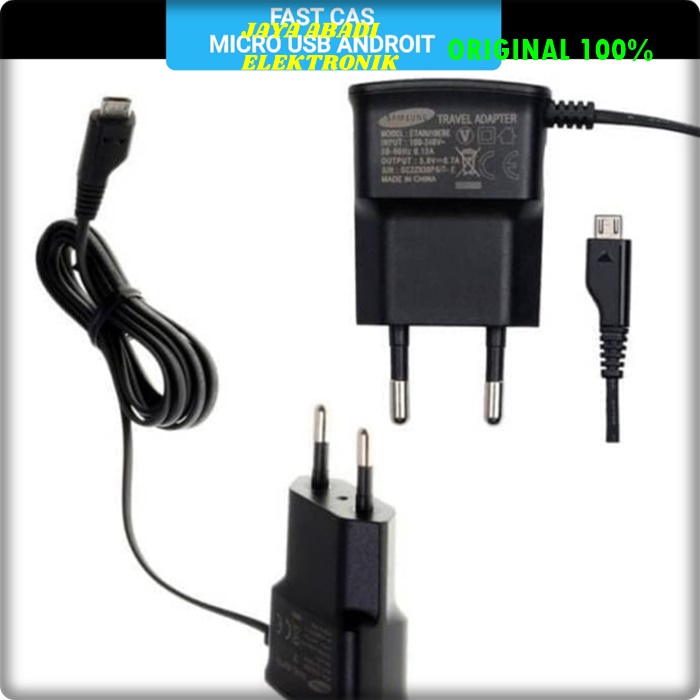 J22 SAMSUNG ADAPTOR MICRO USB FLASH CASAN FAST CHARGING MULTI TRAVEL ADAPTOR fast charging kabel data adaptor travel adapter androit cas casan quick charge qualcomm universal multi original volt gadget BISA SEGALA JENIS MERK HANDPHONE SOCKET MICRO USB