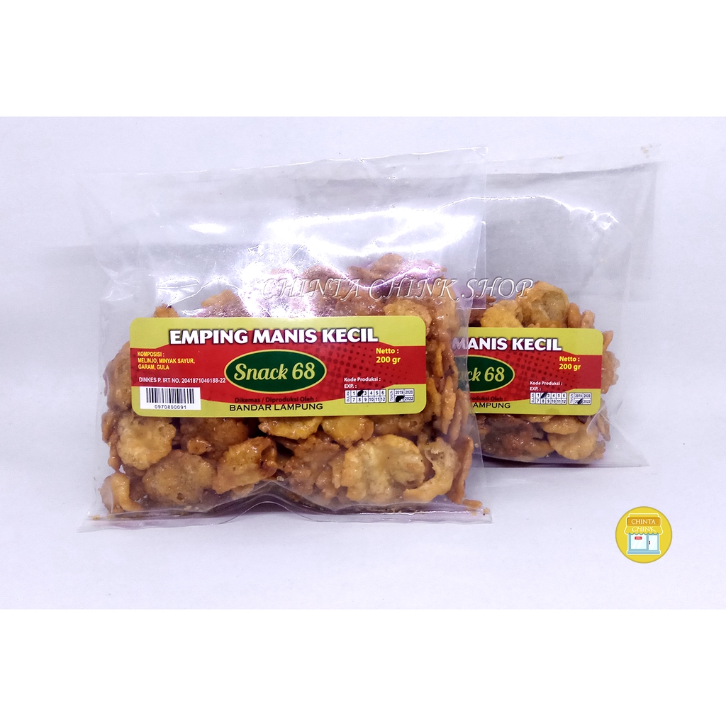 

Emping Manis Kecil Snack 68 Aneka Asli Lampung 200g