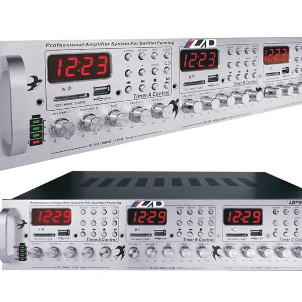 Ampli / Mesin Panggil Walet LAD 3131 3Player 6Channel + Timer