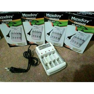 Alat Charger Baterai AA,AAA MAXDAY MD-201 4 Slot Baterai Termurah.