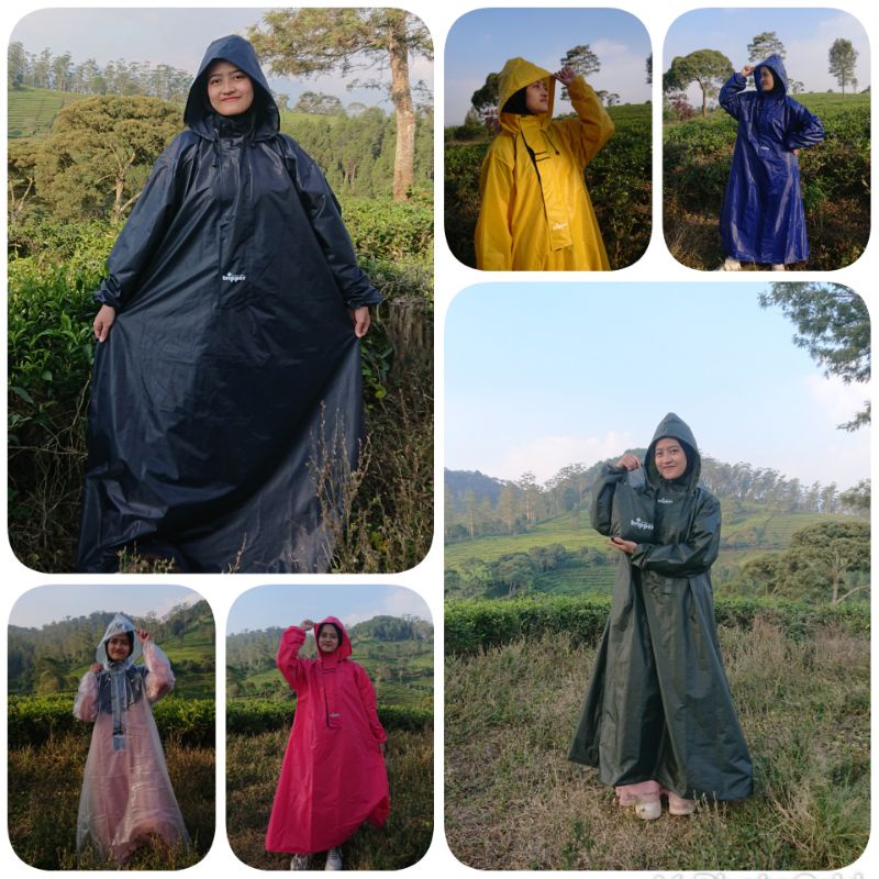 Jas hujan syari ponco muslimah raincoat muslimah