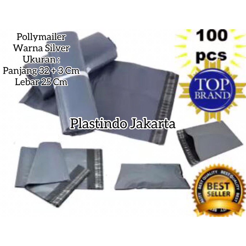 

Plastik Packing Online Polymailer 25x35 Silver Polimailer Kemasan Amplop [ 100 Lembar ]