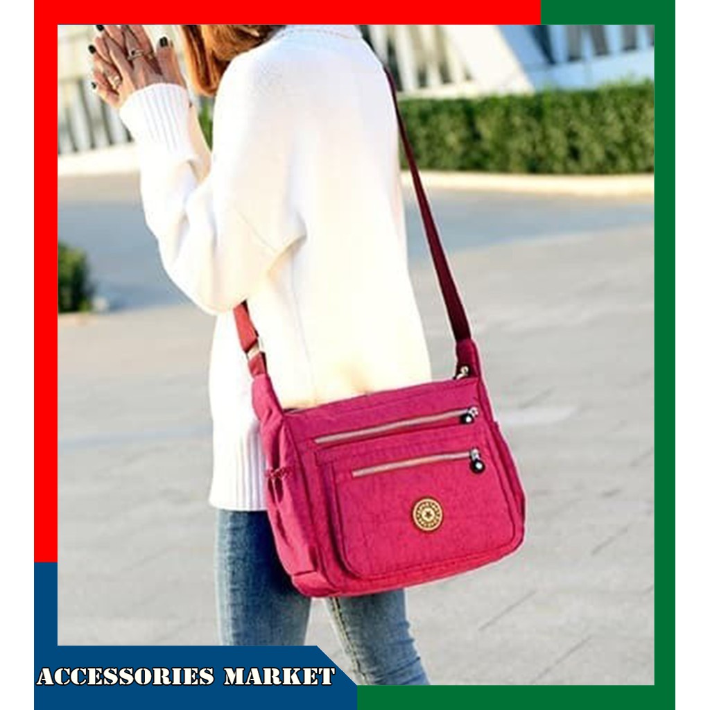 Tas Slempang Sling Bag Wanita Suoyate Eva Nylon