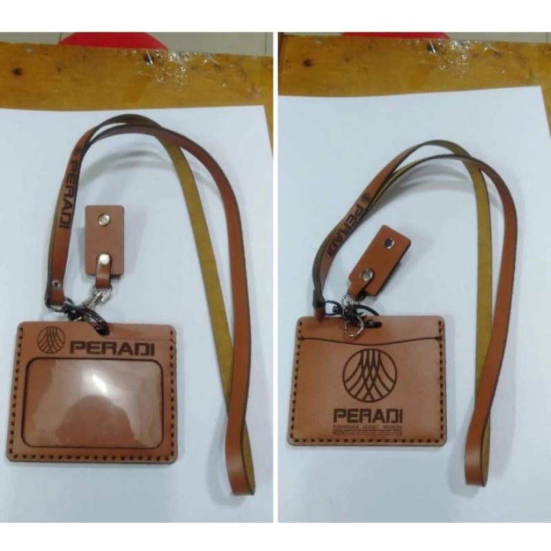 

Nametag id card Holder PERADI Terbaru Asli kulit