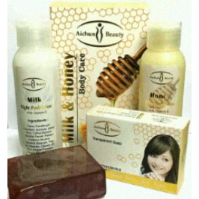 Paket Body Lotion Aichun / Milk & Honey BPOM