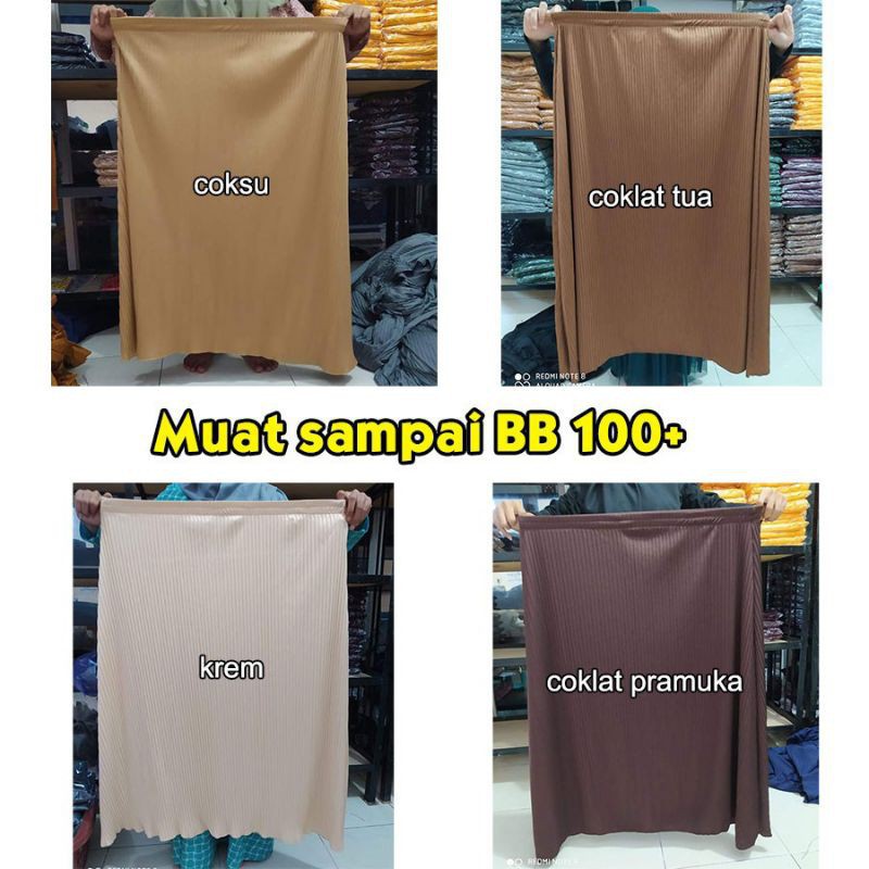 Rok Plisket Premium BIG SIZE 5XL 100% Hyget Super / Rok Plisket Rempel Mayung Wanita Trendy