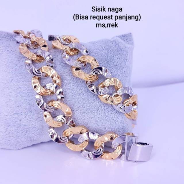 gelang sisik naga titanium Nbc.medan, xuping, tembaga import,mewah,model baru,BISA REQUEST UKURAN