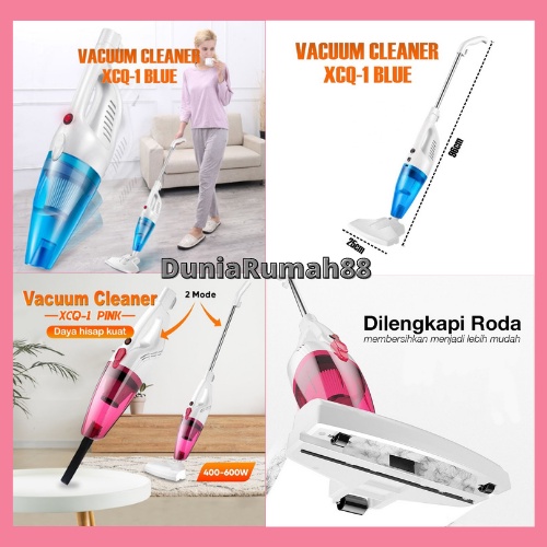 Vacum Cleaner Electrik Penyedot Debu 2 in 1 Biru Pink Pembersih debu