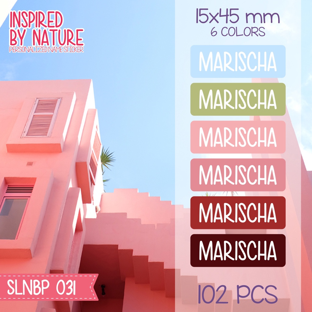 

Stiker label nama anak waterproof kartun sepatu buku sekolah SLNBP 031 - 040