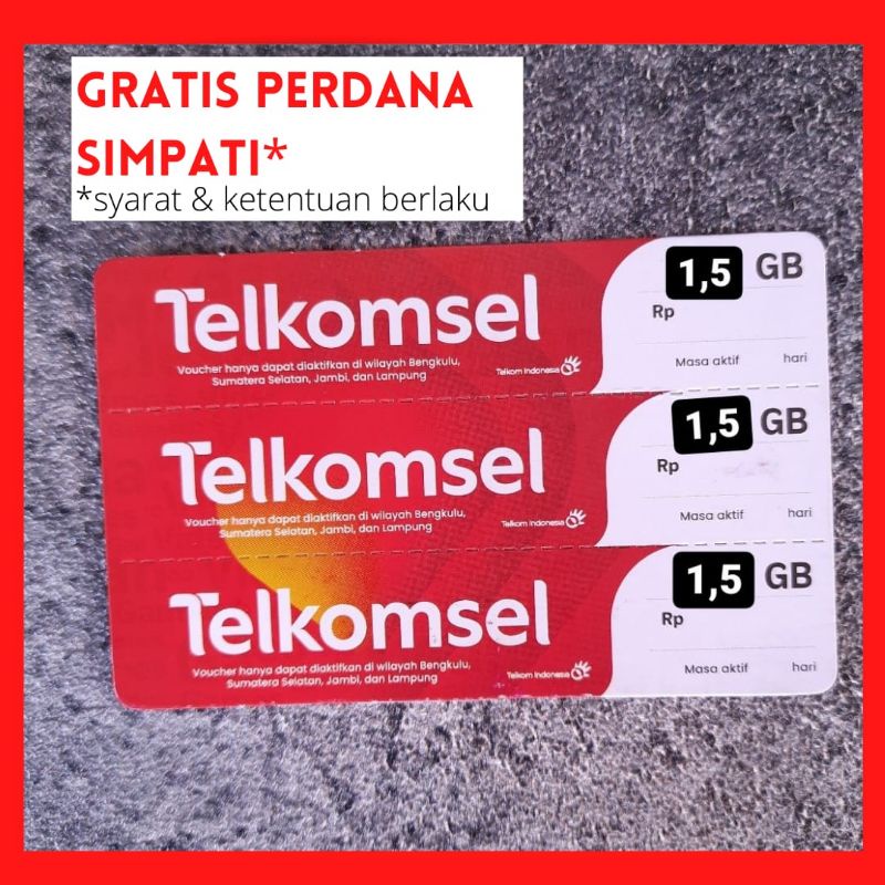 Telkomsel 1,5 GB 3 Hari dan 2 GB 5 Hari
