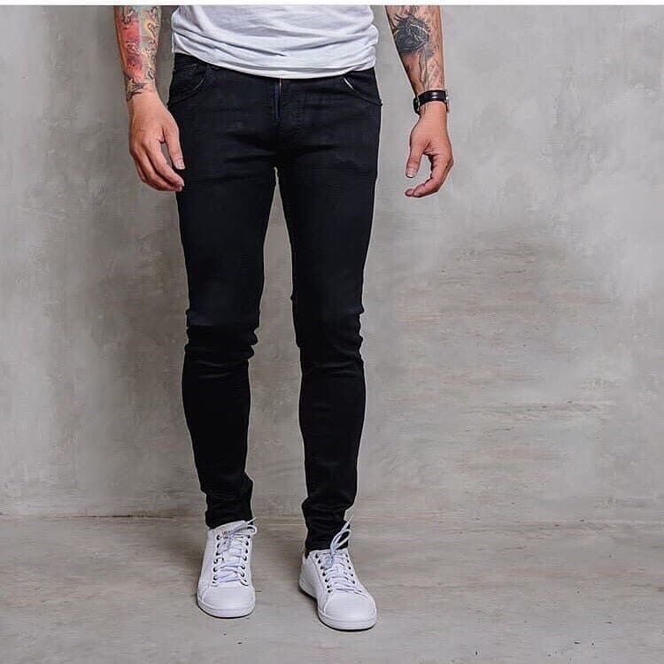 AIRBLACK DENIM TERLARIS / 784 VICTORY celana jeans black panjang skinny semi slimfit cowo / cowok /