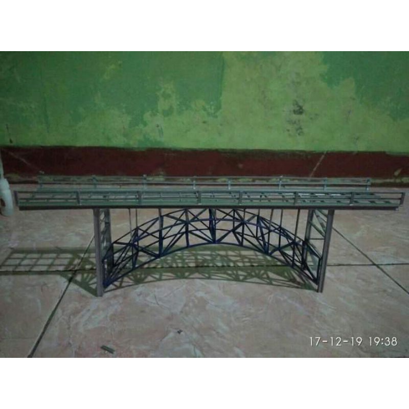 jembatan miniatur skala ho kereta api indonesia